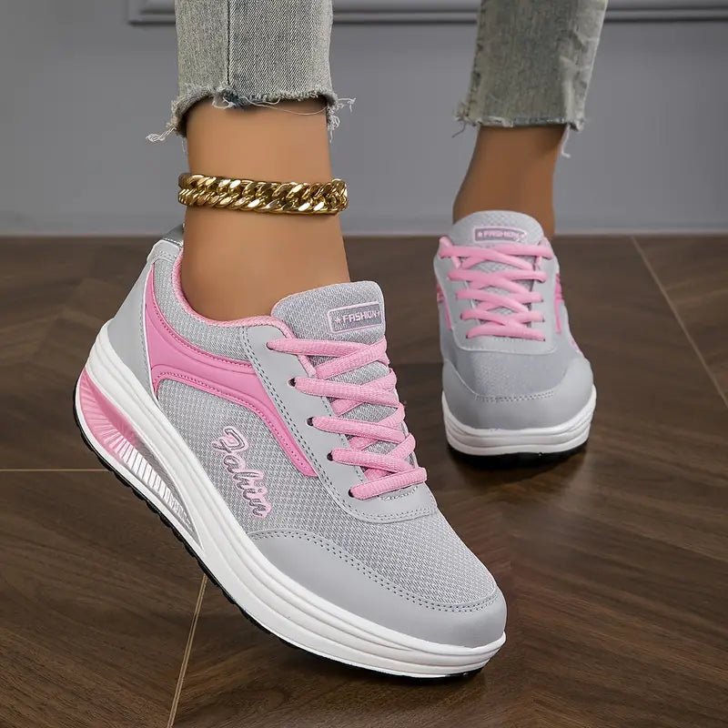 Chaussures Confort Compensées en Simili Cuir pour Femme - Emilia Lane