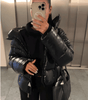 Doudoune Oversize Matelassée Brillante à Capuche pour Femme - Emilia Lane