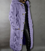 Gilet Long à Capuche en Grosse Maille pour Femme - Emilia Lane
