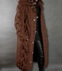 Gilet Long à Capuche en Grosse Maille pour Femme - Emilia Lane