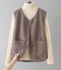 Gilet Sans Manches en Sherpa Effet Mouton pour Femme - Emilia Lane