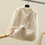 Gilet Sans Manches en Sherpa Effet Mouton pour Femme - Emilia Lane