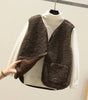 Gilet Sans Manches en Sherpa Effet Mouton pour Femme - Emilia Lane
