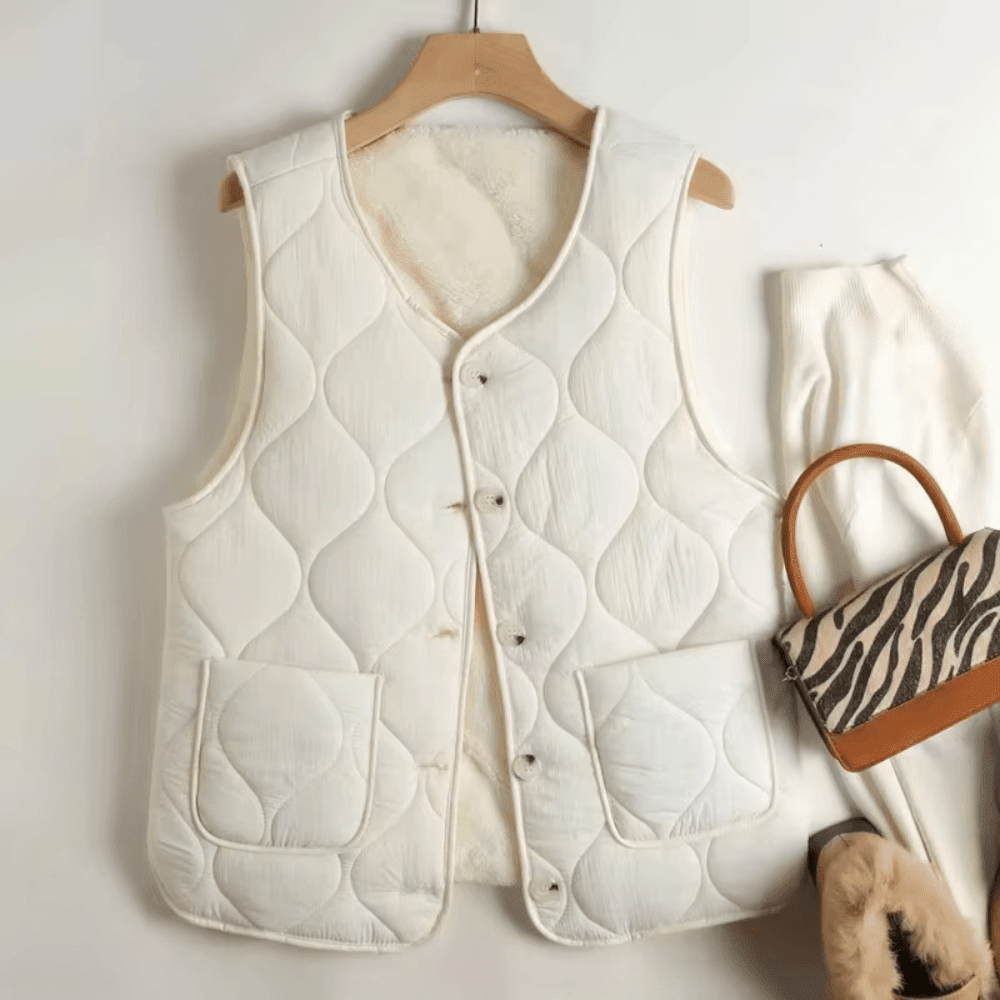 Gilet Sans Manches Matelassé et Chaud pour Femme - Emilia Lane