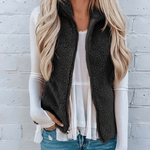 Gilet Sans Manches Zippé en Polaire pour Femme - Emilia Lane