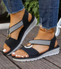 Sandales Peep-Toe avec Boucle Métallique pour Femme | Idéales pour l'Été