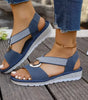 Sandales Peep-Toe avec Boucle Métallique pour Femme | Idéales pour l'Été