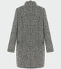 Manteau Long à Motif Pied-de-Poule pour Femme - Emilia Lane