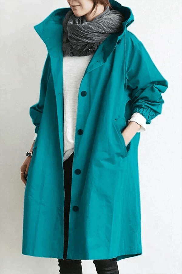 Manteau Long Oversize à Capuche pour Femme - Emilia Lane