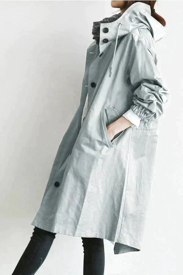 Manteau Long Oversize à Capuche pour Femme - Emilia Lane