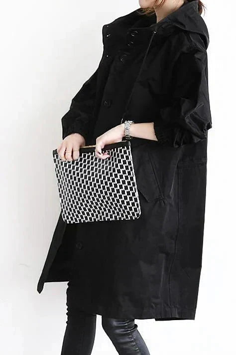 Manteau Long Oversize à Capuche pour Femme - Emilia Lane