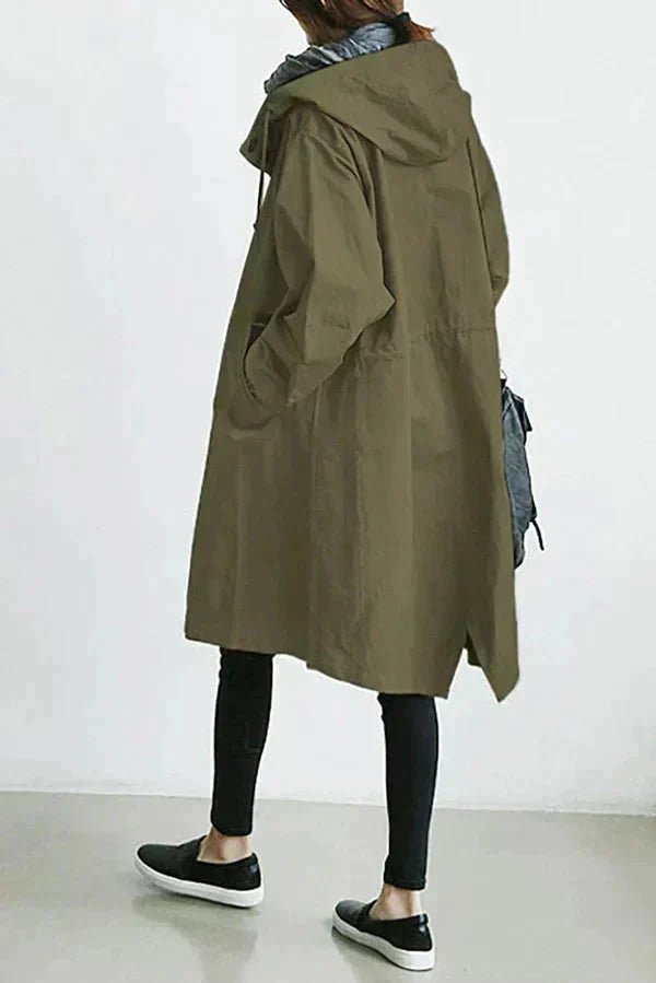 Manteau Long Oversize à Capuche pour Femme - Emilia Lane