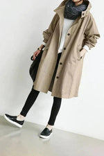 Manteau Long Oversize à Capuche pour Femme - Emilia Lane