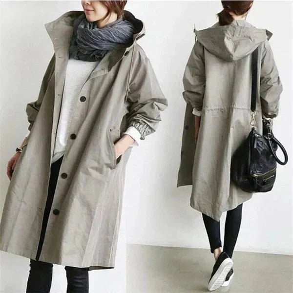 Manteau Long Oversize à Capuche pour Femme - Emilia Lane