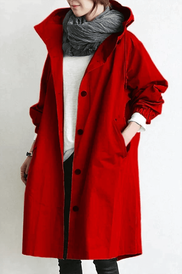 Manteau Long Oversize à Capuche pour Femme - Emilia Lane