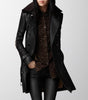 Manteau Motard Perfecto à Col Fourrure en Simili Cuir pour Femme - Emilia Lane