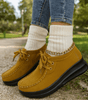 Mocassin Confort à Lacets et Semelle Plateforme en Suédine pour Femme - Emilia Lane