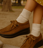 Mocassin Confort à Lacets et Semelle Plateforme en Suédine pour Femme - Emilia Lane