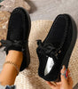 Mocassin Confort à Lacets et Semelle Plateforme en Suédine pour Femme - Emilia Lane
