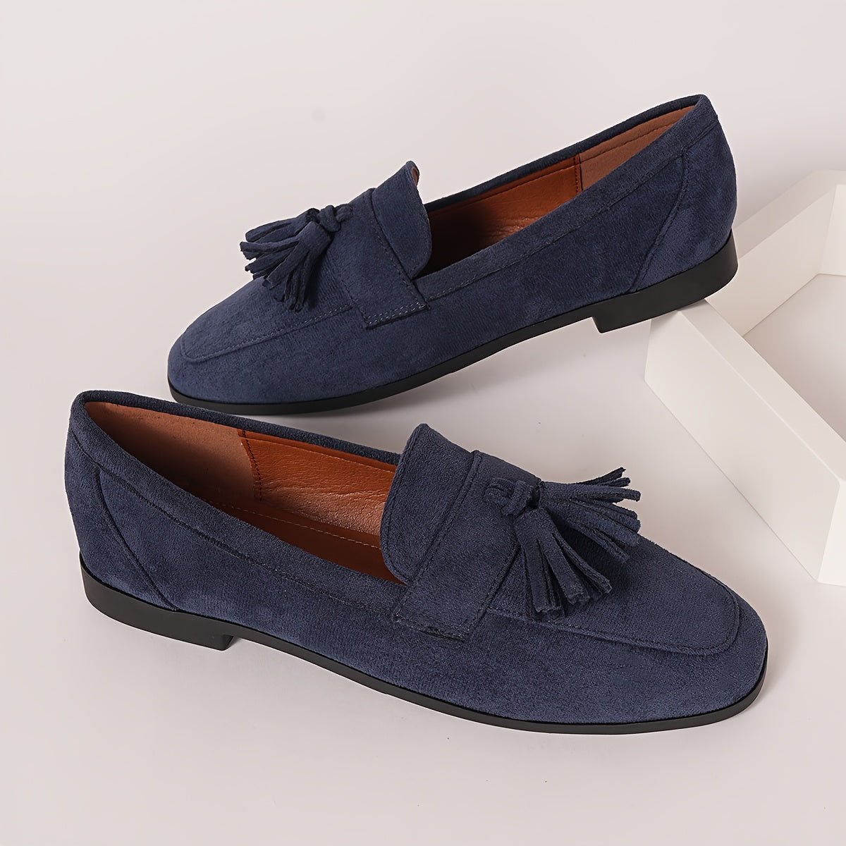 Mocassin Confort en Daim à Franges pour Femme - Emilia Lane
