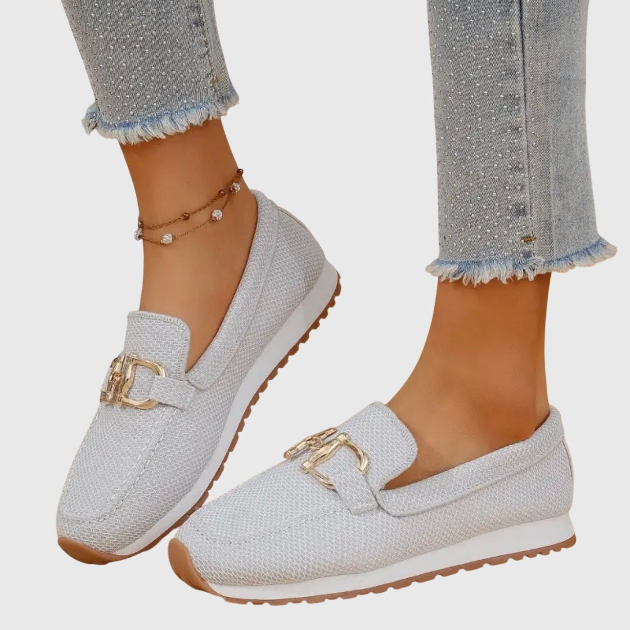 Mocassin Confort et Souple en Maille pour Femme - Emilia Lane