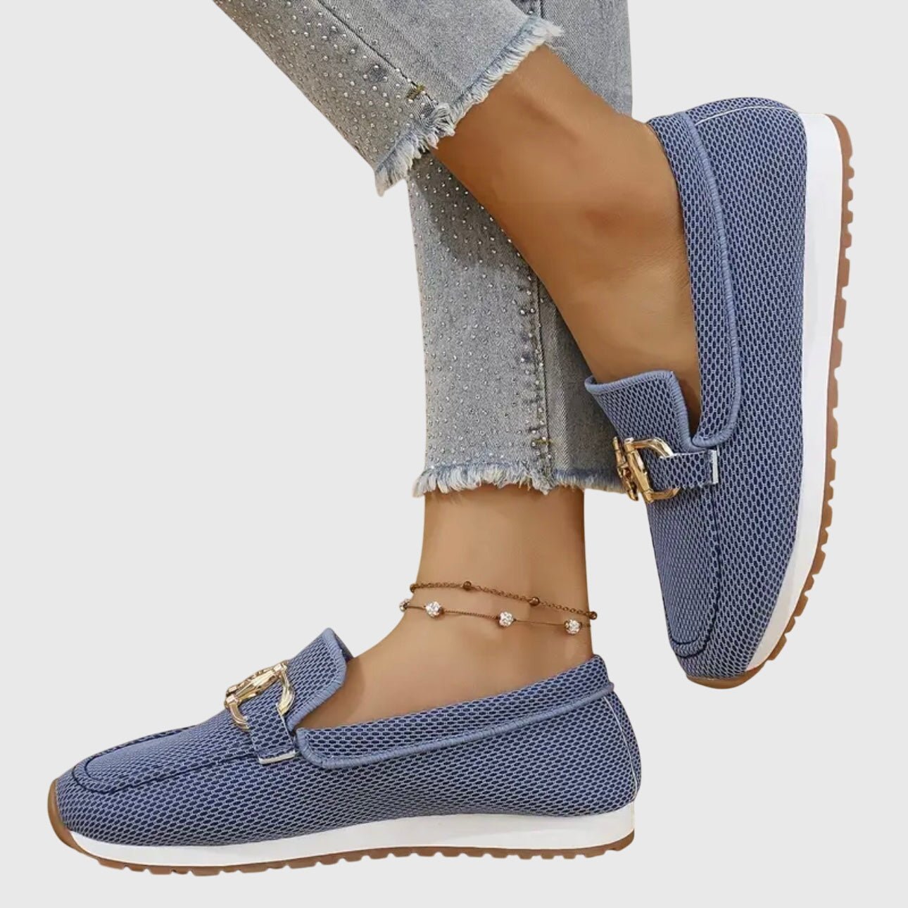 Mocassin Confort et Souple en Maille pour Femme - Emilia Lane