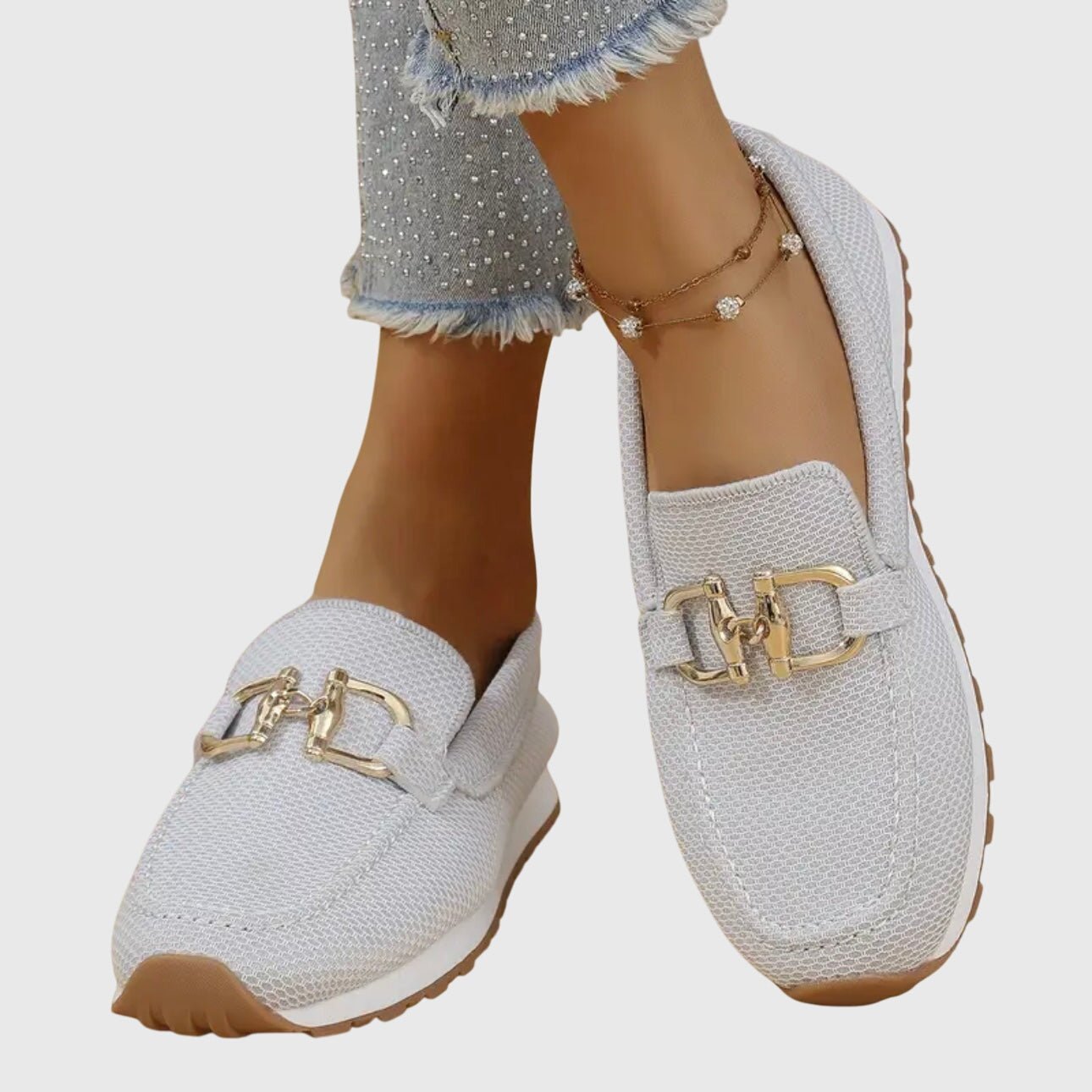 Mocassin Confort et Souple en Maille pour Femme - Emilia Lane