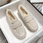 Mocassin Confort Fourré en Peluche pour Femme - Emilia Lane