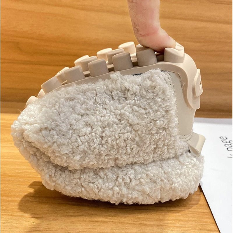 Mocassin Confort Fourré en Peluche pour Femme - Emilia Lane