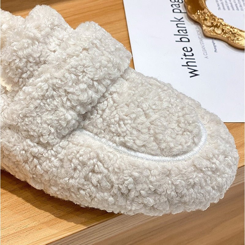 Mocassin Confort Fourré en Peluche pour Femme - Emilia Lane