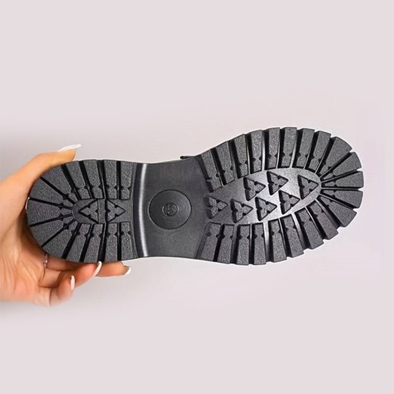 Mocassin Penny Loafer en Similicuir à Semelle Plateforme pour Femme - Emilia Lane