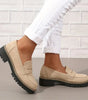 Mocassin Penny Loafer en Similicuir à Semelle Plateforme pour Femme - Emilia Lane