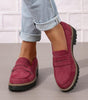 Mocassin Penny Loafer en Similicuir à Semelle Plateforme pour Femme - Emilia Lane
