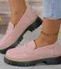 Mocassin Penny Loafer en Similicuir à Semelle Plateforme pour Femme - Emilia Lane