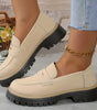 Mocassin Penny Loafer en Similicuir à Semelle Plateforme pour Femme - Emilia Lane