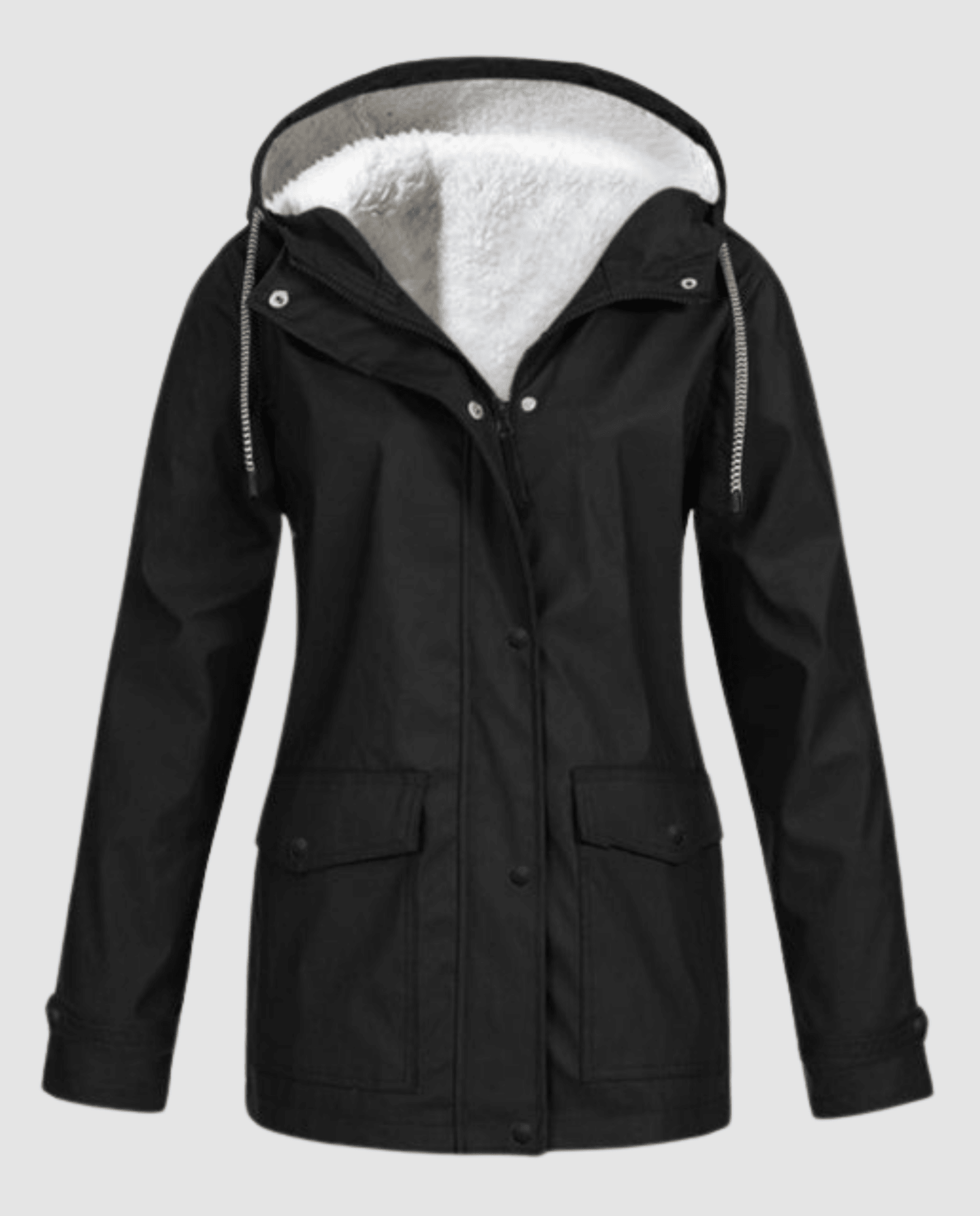 Parka Oversize à Capuche et Fausse Fourrure pour Femme - Emilia Lane