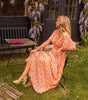 Robe Longue à Imprimé Fleuri et Taille Marquée pour Femme | Idéale pour l'Été - Emilia Lane