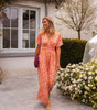 Robe Longue à Imprimé Fleuri et Taille Marquée pour Femme | Idéale pour l'Été - Emilia Lane