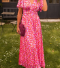 Robe Longue à Imprimé Fleuri et Taille Marquée pour Femme | Idéale pour l'Été - Emilia Lane