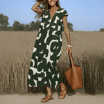Robe Longue à Imprimé Géométrique pour Femme | Idéale pour l'Été - Emilia Lane
