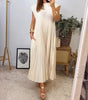 Robe Longue Plissée sans Manches pour Femme | Idéale pour le Quotidien - Emilia Lane