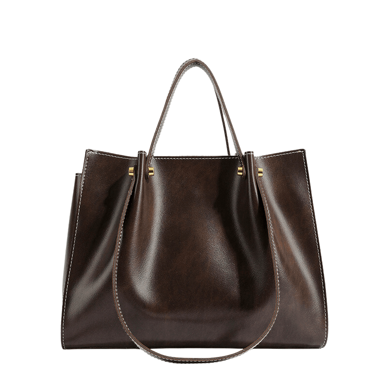 Sac Porté Épaule en Cuir Végétalien pour Femme