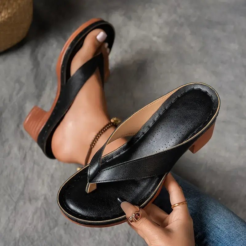 Sandales à Bride Large et Semelle Antidérapante pour Femme | Idéales pour l'Été - Emilia Lane