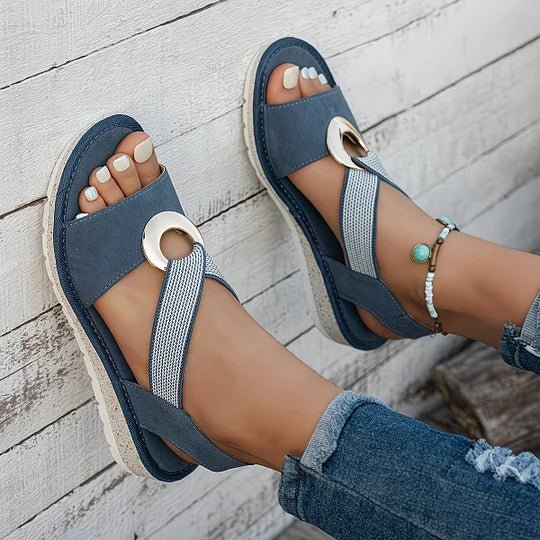 Sandales Confortables à Boucle pour Femme | Idéales pour l'Été - Emilia Lane