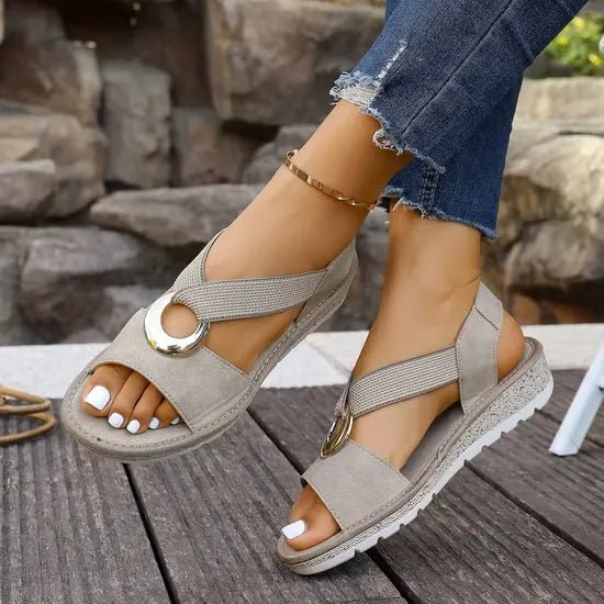 Sandales Confortables à Boucle pour Femme | Idéales pour l'Été - Emilia Lane
