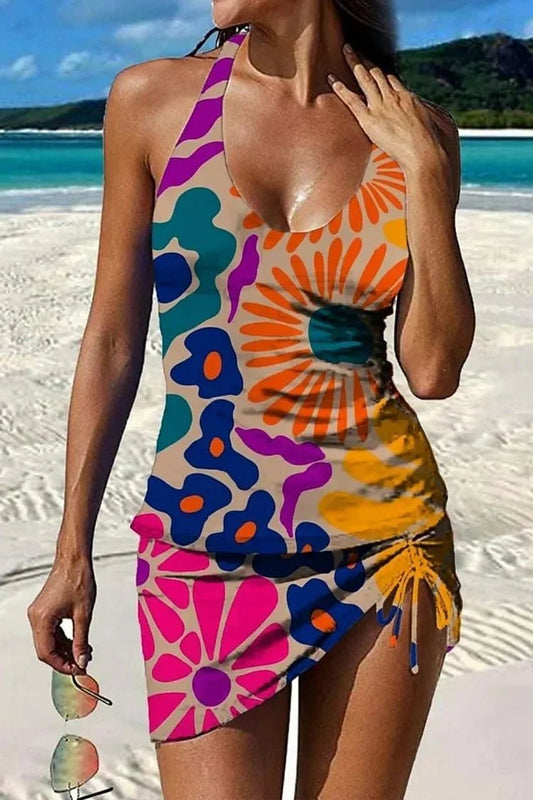 Tankini Graphique Imprimé et Short pour Femme - Emilia Lane