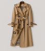 Trench Coat Long en Coton pour Femme - Emilia Lane