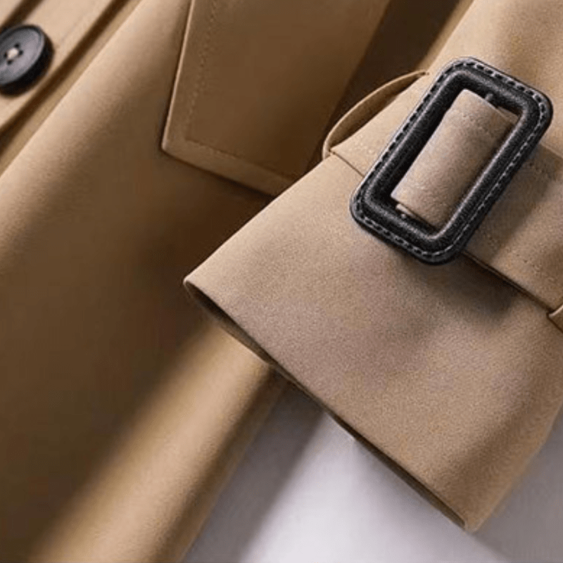 Trench Coat Long en Coton pour Femme - Emilia Lane