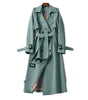 Trench Coat Long en Coton pour Femme - Emilia Lane