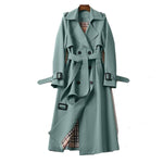 Trench Coat Long en Coton pour Femme - Emilia Lane